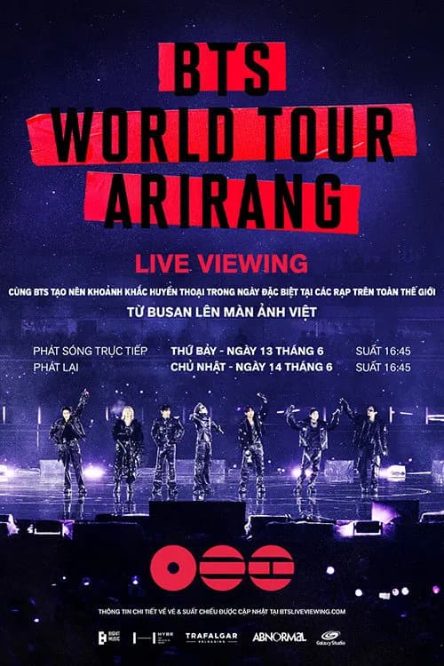 Poster BTS World Tour ‘Arirang’ tại Busan: Xem trực tiếp