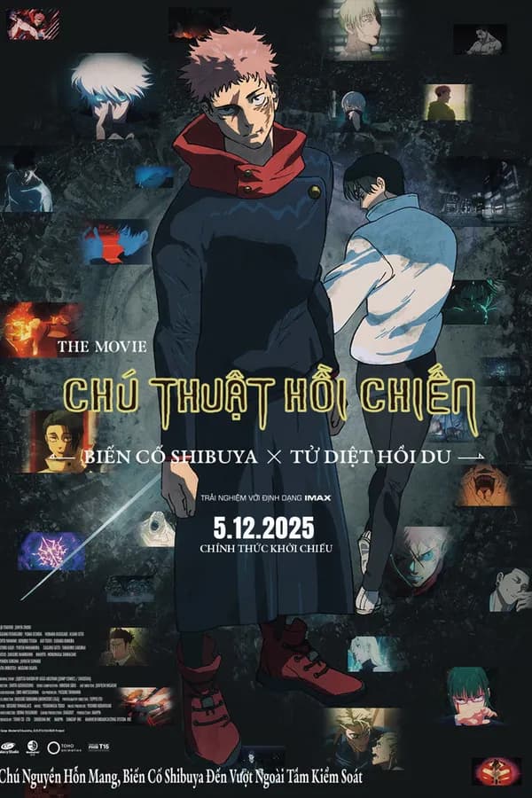 Poster Chú Thuật Hồi Chiến: -BIến Cố Shibuya x Tử Diệt Hồi Du-